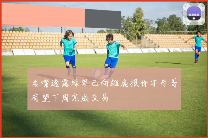 名嘴透露绿军已向雄鹿报价字母哥有望下周完成交易